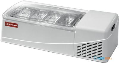 Diamond Ijscremebewaarder, 4-8 smaken "white" | GEL/48L-R2 1