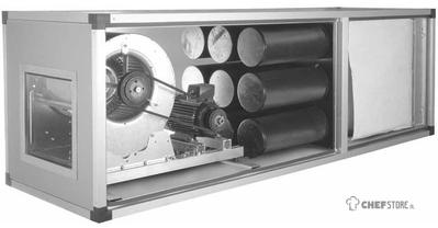 Diamond Filtrerende extractiegroep, 8200 m³/u, 2 snelheden | GF90-2V-230/3- 1
