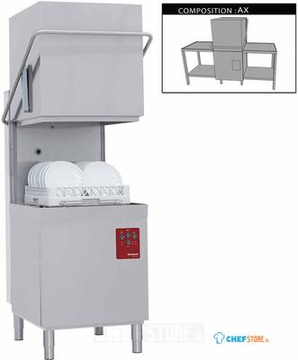 Horeca vaatwasser | Doorschuif kapmodel | in/uit-loopplateau | DK7/6/AX | Diamond 1
