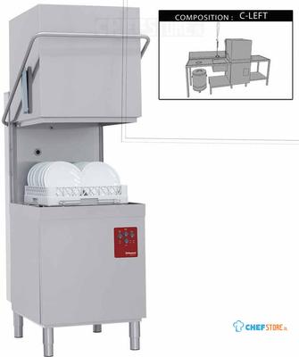 Horeca vaatwasser | Doorschuif kapmodel links | DK7/6/C-S | Diamond 1