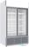 Diamond Positieve Gekoelde Vitrine 1230 Liter, Lichtbak, 2 Schuifdeuren - WIT - DRK12-CW