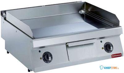 El.Vlakke Gechromeerde Kookplaat -Top- | Diamond | E17/PLCD8T-230/3--N 1