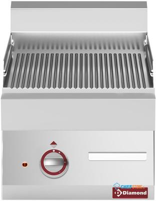 Elektrische Braadplaat Met Geribde Plaat -Top- - Diamond E65/PR4T-N 1