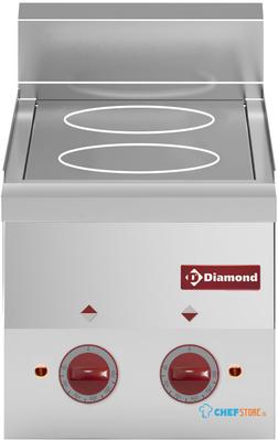 Vitrokeramische Fornuis 2 Kookplaten -Top- - Diamond E60/2VC3T-N 1