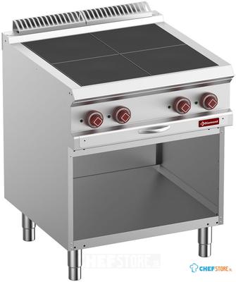 Elektrisch Fornuis 4 Verlaagde Platen - Op Open Kast. - Diamond E7/4SPA7-N 1