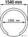 Diamond Traditionele pizza-oven op hout ø 1430 mm - Samengesteld | FBK-1450/MONT 2