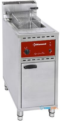 Gas Friteuse 1 Kuip 16 Lit- Op Kast | Diamond | FSM-16G/C 1
