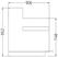 Diamond Zijwand in hout vitrine toonbank - lijst en plint (1stuk) | FV 1
