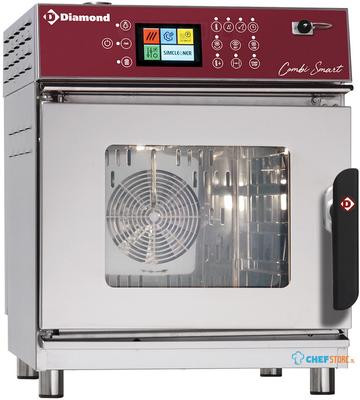 Diamond Elektrische oven stoom/convectieoven, 4x GN2/3 Touch Screen  + Auto-Cleaning | FVS-423/TS 1