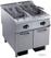 Diamond Gasfriteuse 2 kuipen "Y" 23 liter, buitenkant branders, op meubel | G22/F46A8-S 1