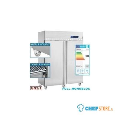 Horeca vrieskast | 1400 L | 2 Deuren | RVS | Gastro line plus | IE140/HE | Diamond 1
