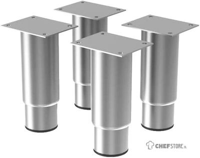 Diamond Set van 4 Verstelbare Roestvaststalen Poten (h.125mm) - K-PR/124 1
