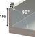 Diamond Spoeltafel met 1 Kuip met Onderstel - L610/6-KD-D 2