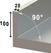 Diamond Spoeltafel met 1 Kuip met Onderstel - L710-KD-D 2