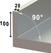 Diamond Spoeltafel met 1 Kuip - L711-D 2