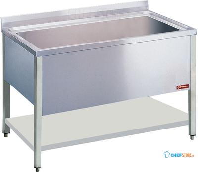 Diamond Spoeltafel met 1 Kuip 1360x500xh400 - LB1611-D 1