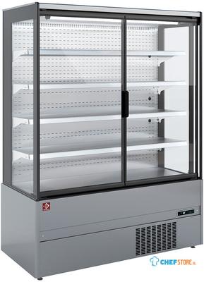 Diamond Gekoeld Wandmeubel, Zelfbediening, Klapdeuren - FULL INOX - MML15-FX 1