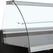 Diamond Gekoelde Vitrinetoonbank Gebogen Ruit Geventileerd met Reserve ZWART - MA30/B5-R2V 2