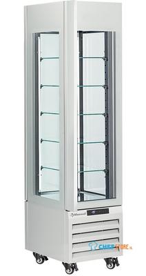 Diamond FULL Glazen Vitrine" 260 Lt. 5 Glazen Niveaus Geventileerd WIT - MAX/305-BW 1