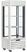 Diamond FULL Glazen Vitrine" 440 Liter 1 Niveau + 2 Planken Geventileerd WIT - MAX/507-VW 1
