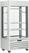 Diamond FULL Glazen Vitrine" 600 Liter 2 Planken & Vleesstang Geventileerd WIT - MAX/607-MW 1