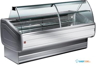 Geventileerd Gekoelde Vitrinetoonbank 2.5 | Met opslag | Extra plank | Wit | Diamond | MY25/A1-VV/R2 1