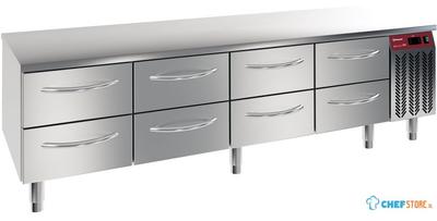 Gekoeld Onderste - 8X 1/2 Laden GN 1/1-H 100 Mm - Diamond N77/R420G-9F 1