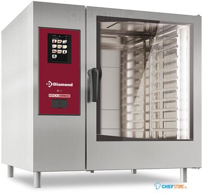 Elektrische Oven  "touch" Met Boiler, Stoom En Convectie 10xgn2/1+ Cleaning, Diamond SBET/XC-12 1