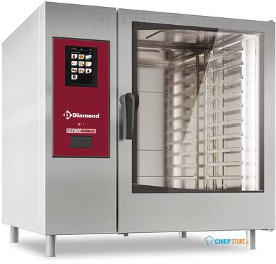 Diamond Gasoven "TOUCH" met boiler, stoom en convectie 10xGN2/1+ Cleaning | SBGT/XC-12 1
