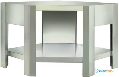 Diamond Steun imitatie R.V.S., voor CGD/1-DP + 5 wielen, 2 met rem | SCGD1-RSI 1