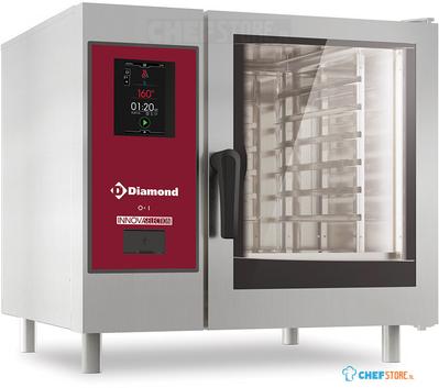Diamond Elektrische oven "TOUCH" , directe stoom en convectie 6x GN 1/1 + Cleaning | SDET/XC-06 1