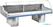 Gekoelde Vitrine Toonbank met Gebogen Ruit, op Sokkels - Diamond SG35B/B1-R2 1