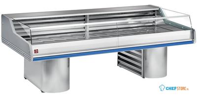 Gekoelde Vitrine Toonbank met Ruit " Self-Service ", op Sokkels - Diamond SG35BS/B1-R2 1