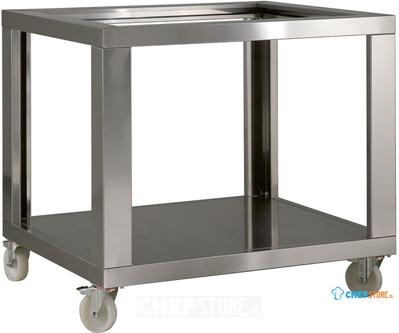 Imitatie RVS Steun Gl6/35-D, Wielen, 2 Met Rem, Diamond SGL6/35-D 1