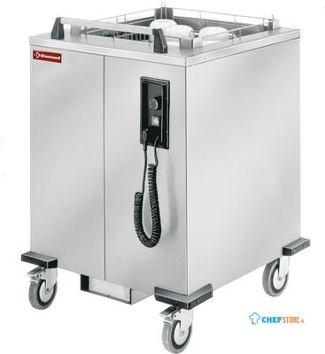 Diamond Verwarmde stapelkar met veren voor manden 500x500 mm | SH-MS/B 1