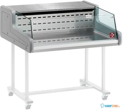 Gekoelde Vitrinetoonbank B=150cm | Lage ruit ''zelfservice'' | Diamond | SUP15-ZS/R2 1