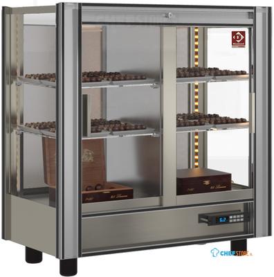 Gekoelde Chocolade Vitrine Lt.216 - Moduleerbaar - Diamond PCC-1-R6 1