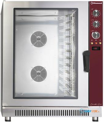 Diamond Convectie oven op gas, 12x EN(GN) automatische bevochtiger | PFG-122/P 1