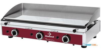 Effen Bakplaat Gechromeerd - Gas | Diamond | PLANCHA/3CR-N 1
