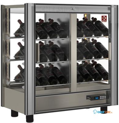 Gekoelde Wijnvitrine Lt. 216 - Doorgeef - Moduleerbaar - Diamond PVV-2/TR-R6 1