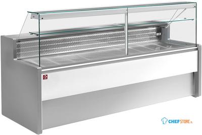 Gekoelde Vitrinetoonbank Met Rechte Ruit 90°, Met Reserve, Diamond RO15/E8-R2 1