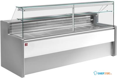 Gekoelde Vitrinetoonbank Met Rechte Ruit 90°, Met Reserve, Diamond RO25/E8-R2 1