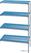 Diamond Hoekrek in aluminium GN 4 niveau's | RAA/075-4/EF 1
