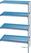 Diamond Hoekrek in geanodiseerd aluminium GN 4 niveau's "Modular Rack | RAA/135-4/EF 1