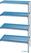 Diamond Hoekrek in geanodiseerd aluminium 4 niveau's "Modular Rack" | RAA/244-4/EF 1