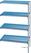 Diamond Hoekrek in geanodiseerd aluminium 4 niveau's "Modular Rack" | RAA/284-4/EF 1