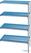 Diamond Hoekrek in geanodiseerd aluminium GN 4 niveau's "Modular Rack | RAA/305-4/EF 1