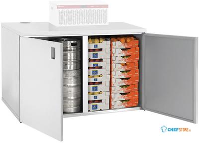 Mini koelcel | Koelkast Voor Opslag | 1000 L, 2 Deuren | Zonder Motor | Diamond RBB/2+2 1