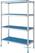 Diamond Lineaire rek in geanodiseerd aluminium GN 4 niveau's | RLA/085-4/EF 1