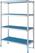 Diamond Lineaire rek in geanodiseerd aluminium GN 4 niveau's | RLA/145-4/EF 1